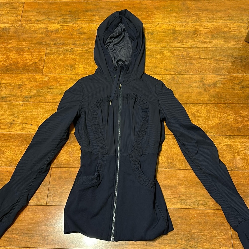 Blue Hooded Jacket
